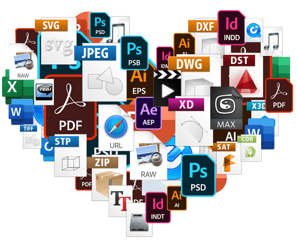 Filecamp heart - we love files