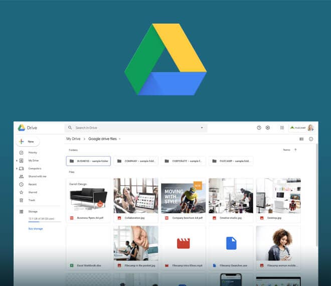 Google Drive's user interface